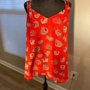 CAbi 5624 Red Nantucket Cami